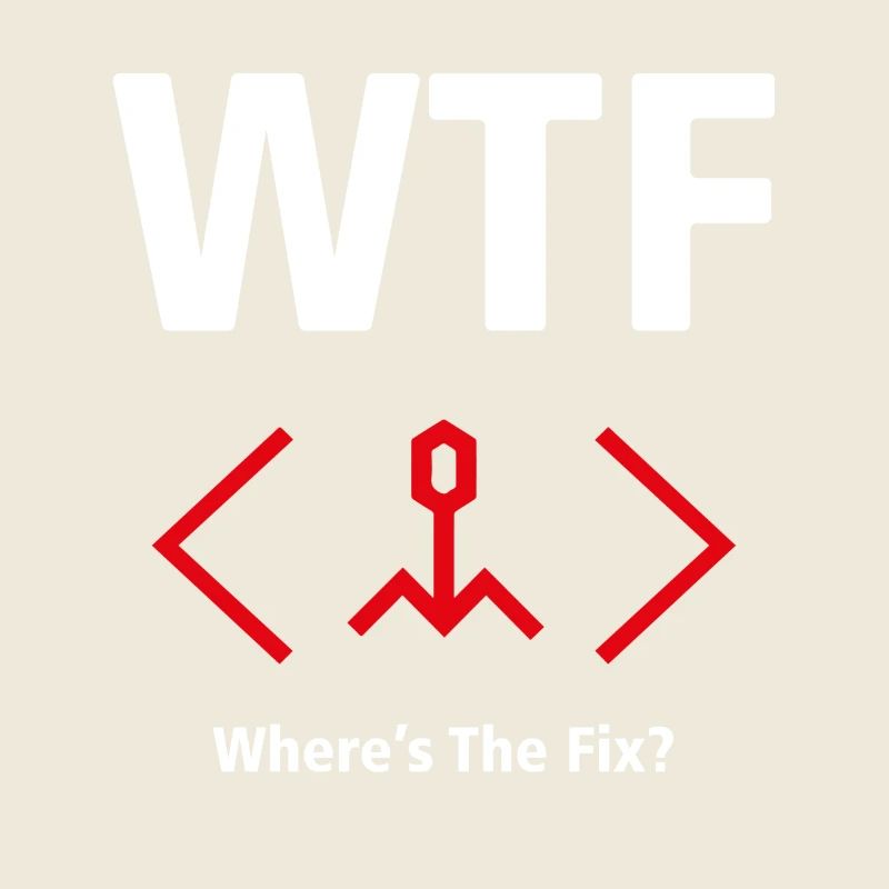WTF T-shirt - Where's The Fix? (Programmers)