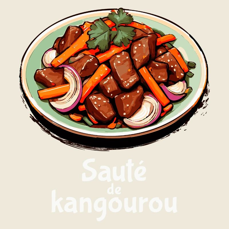 Sauté de Kangourou - Texte clair