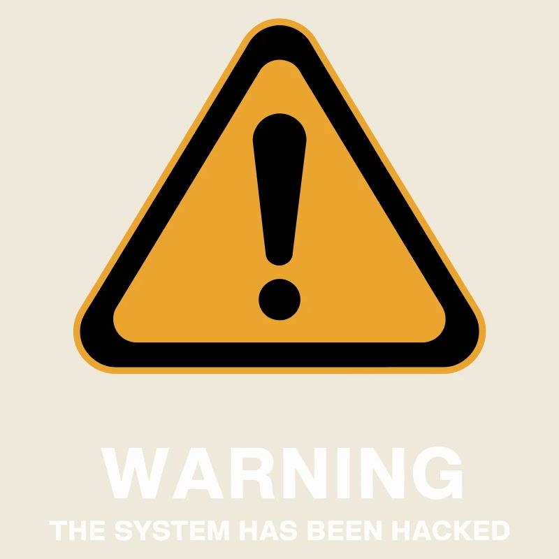 Hacked System Warning Icon