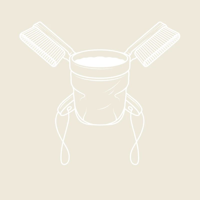 Chalkbag & Brushes  - Weiß