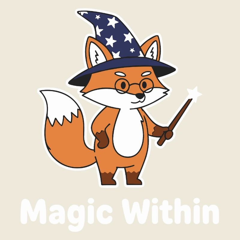 Fox Wizard Star Staff Motif