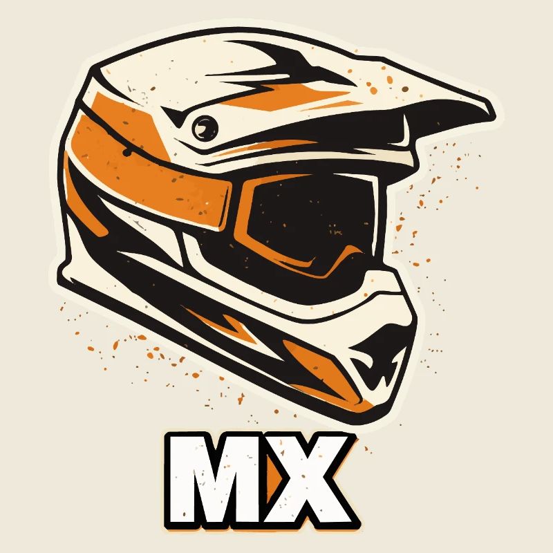 Casque MX Motocross – Pilote tout-terrain
