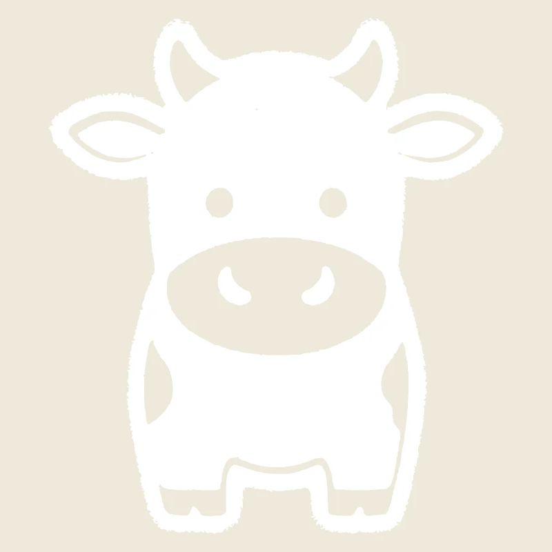 Cow Standing Comic Dairy Cow Icon