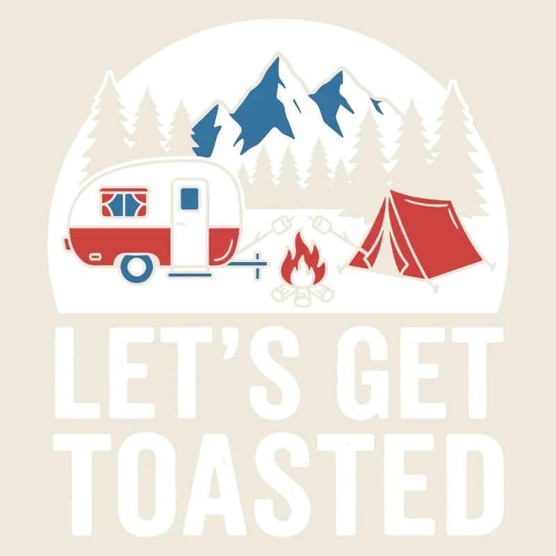 Campfire Camping Scene