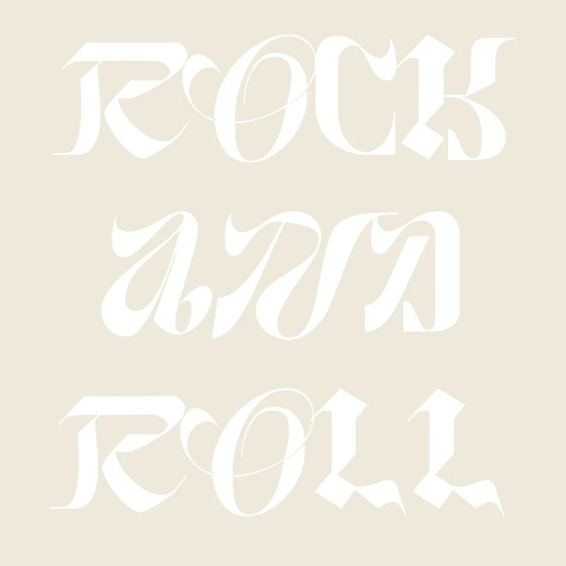 Rock'n'Roll-Logo-Glyphen