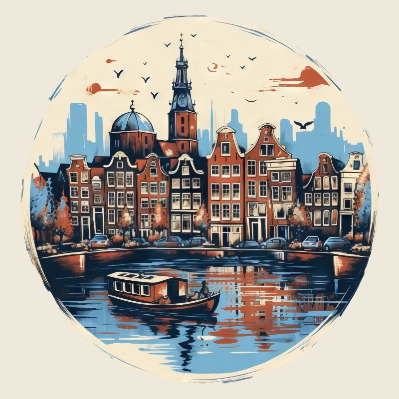 Amsterdam Harbour Historic Architecture