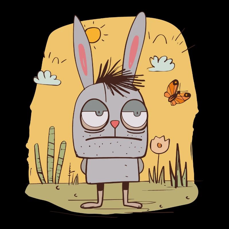 Lapin de mauvaise humeur | © M2-D2