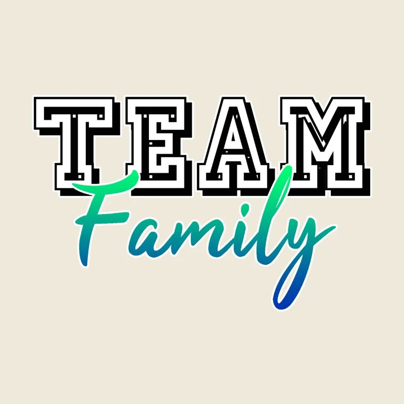 TEAM FAMILY Dream Team Familie Eltern Geschenk