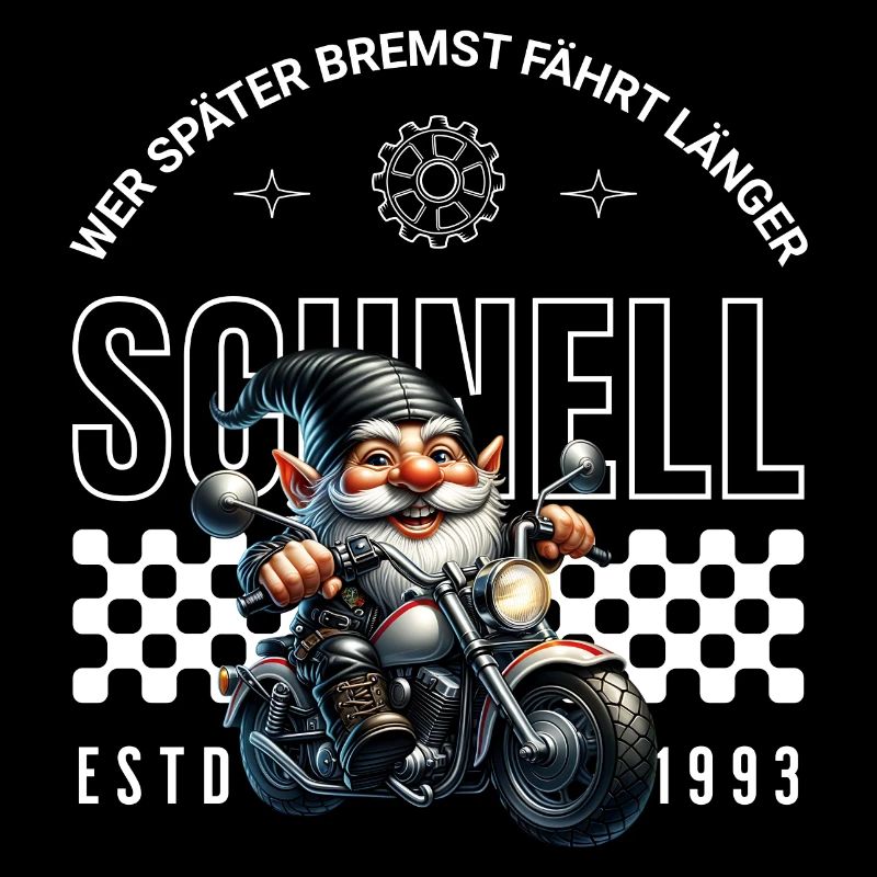 Fast Biker Moto Gnome