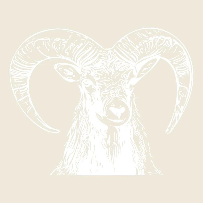 Eleganter vintage Steinbock