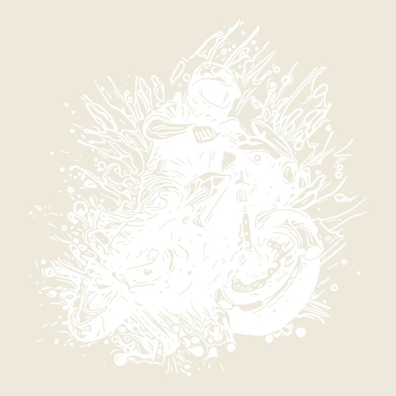 Motorradfahrer Road-Trip Splash Biker Style