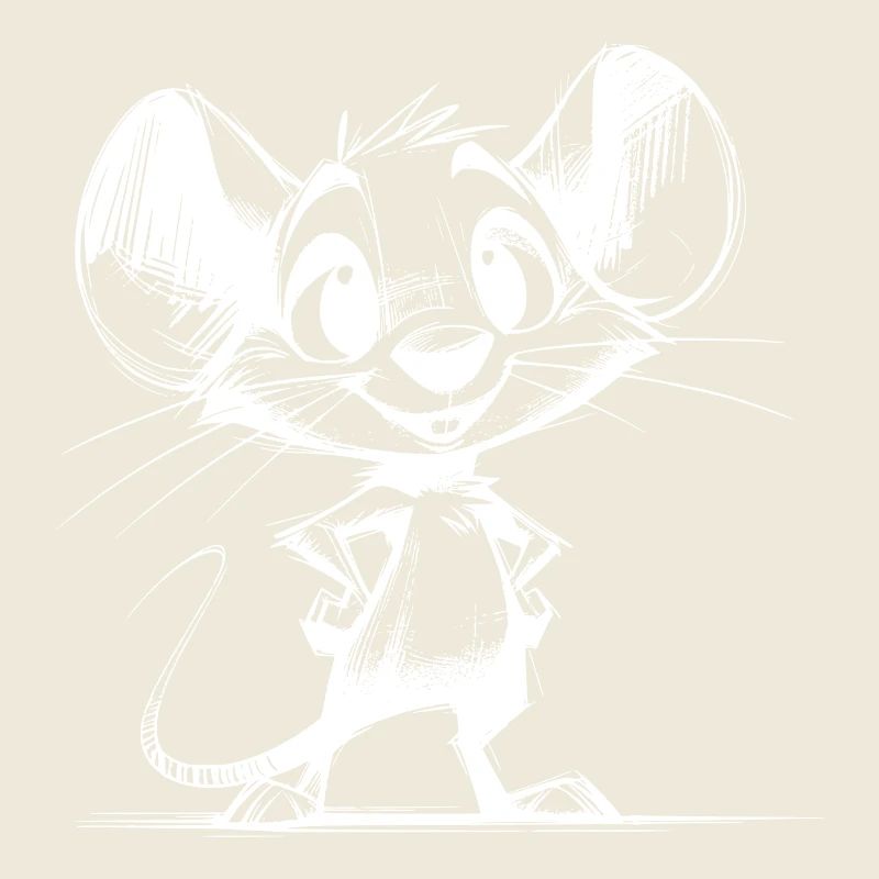 Cute Kids Pencil Mouse with Big Ears