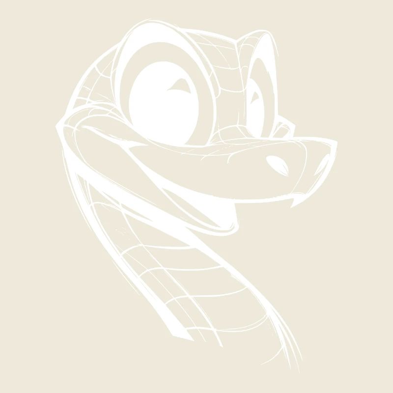 Cunning Snake Funny Snakes Drawing