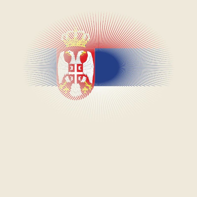 Amour de la maison patrie soleil brille drapeau fier Serbi
