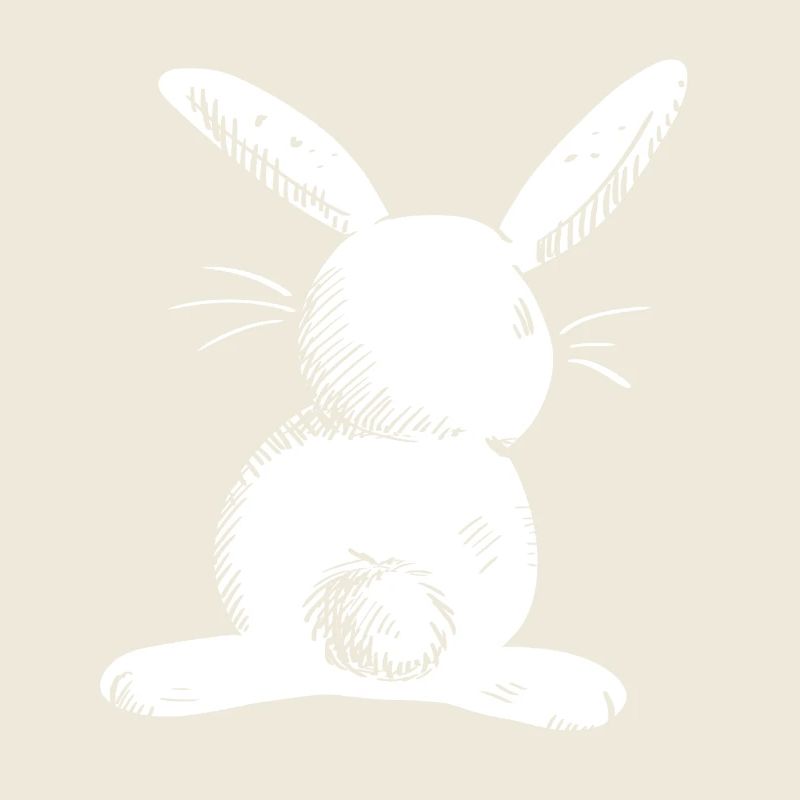 White long eared hare comic