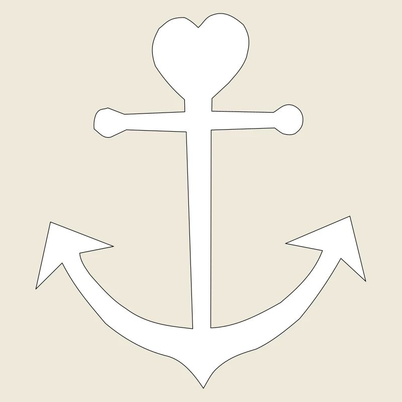 Herzanker mit Herzspitze