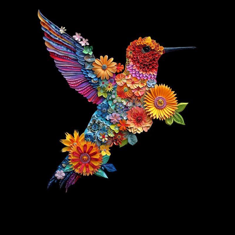 The HUMMINGBIRD #3 \ Cute Bird T-Shirt \ TrendyTee