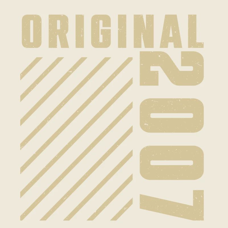 Original 2007 Authentic 2007 Vintage Bursdag