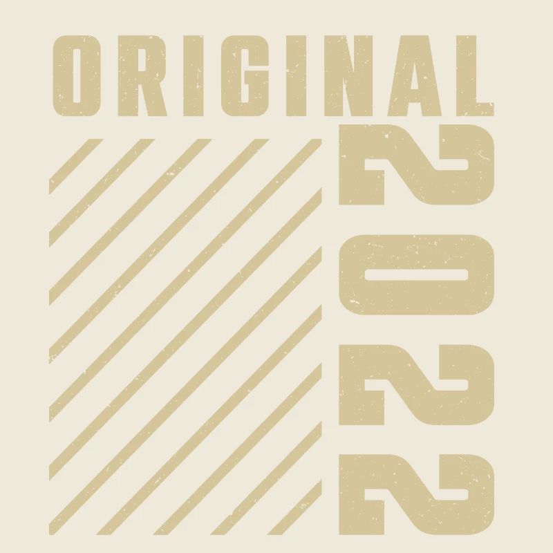 Original 2022 Authentic 2022 Vintage Bursdag