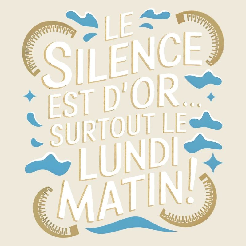 Le silence est d'or… surtout le lundi matin !