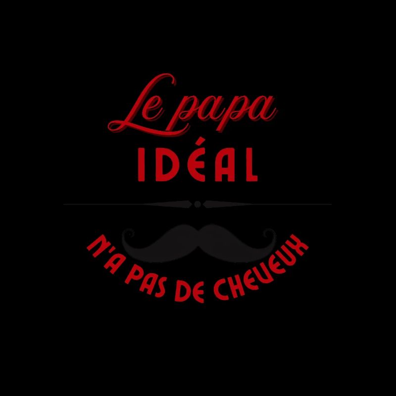 Le papa idéal moustache rétro