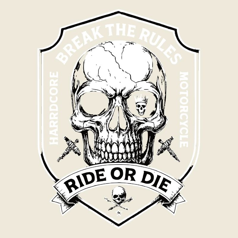 Motorcyclist Biker Chopper Break The Rules
