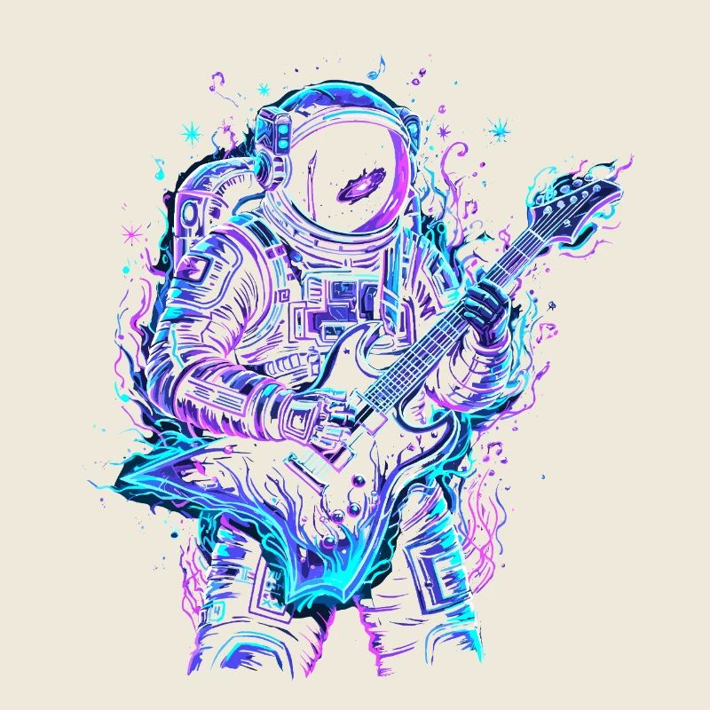 Astronaut Musician - E-Gitarre