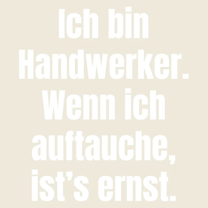 Handwerker Auftauchen Ernst