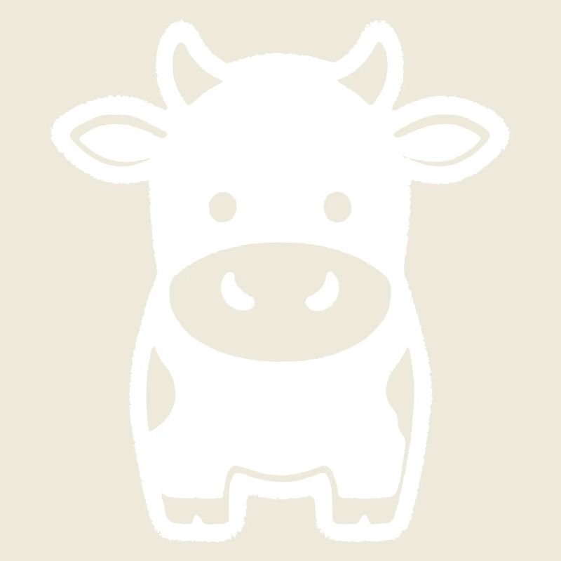 Kuh Stehend Comic Milchkuh Icon