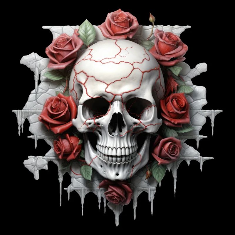 Gothique Art floral Design de mode graphique