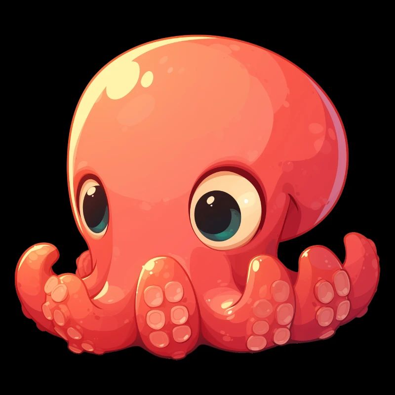 Mignon bébé calmar