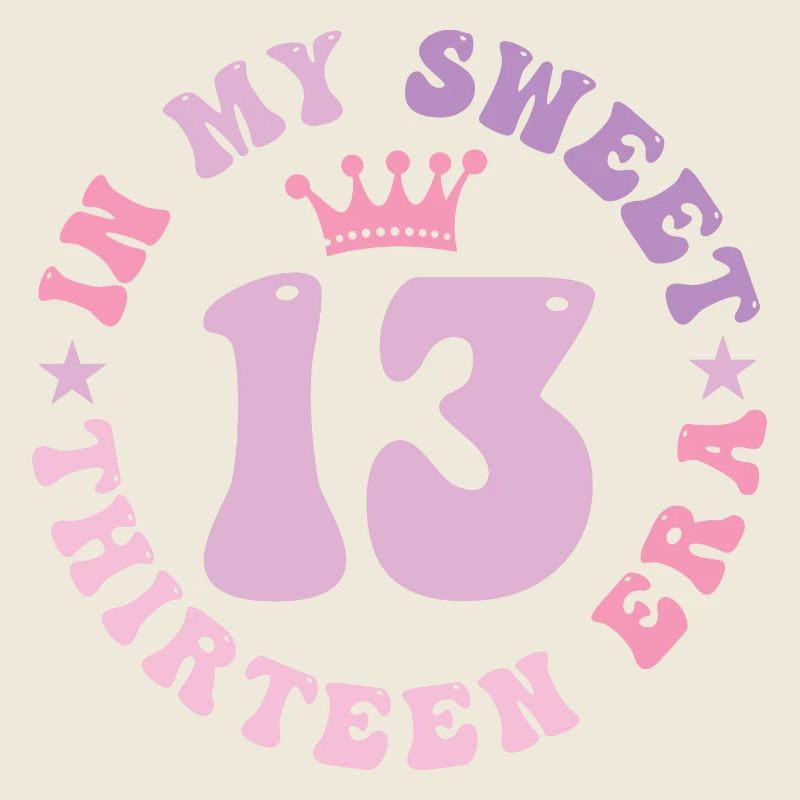 In meiner süßen dreizehnten Ära 13. Geburtstag Groovy 13.