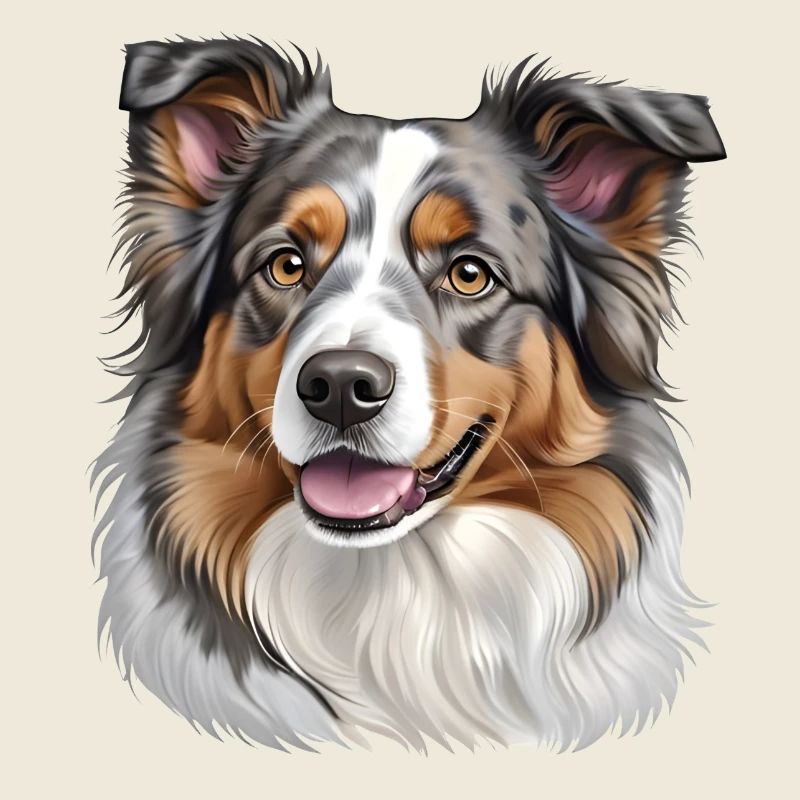 Australian Shepherd Kopf