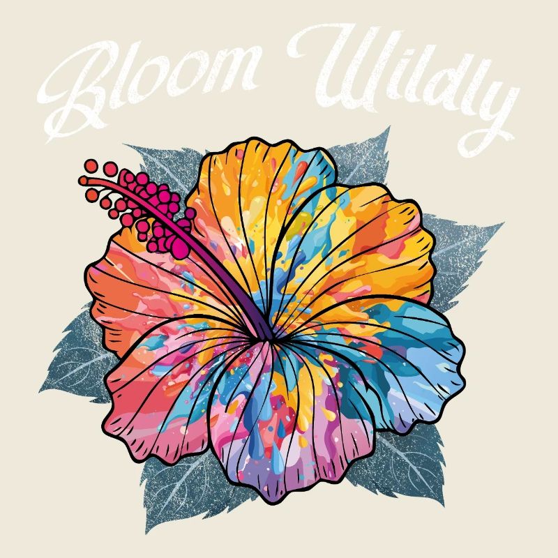 Wild blühen – Hibiskusblüten Color Burst