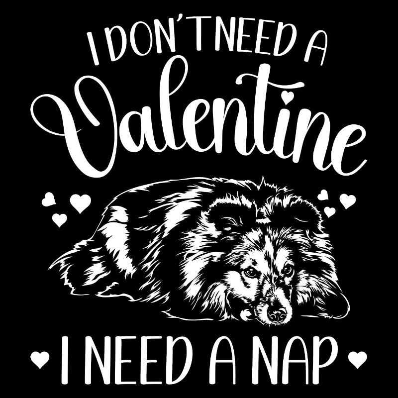 Sheltie Valentinstag Hunde Hund Wilsigns