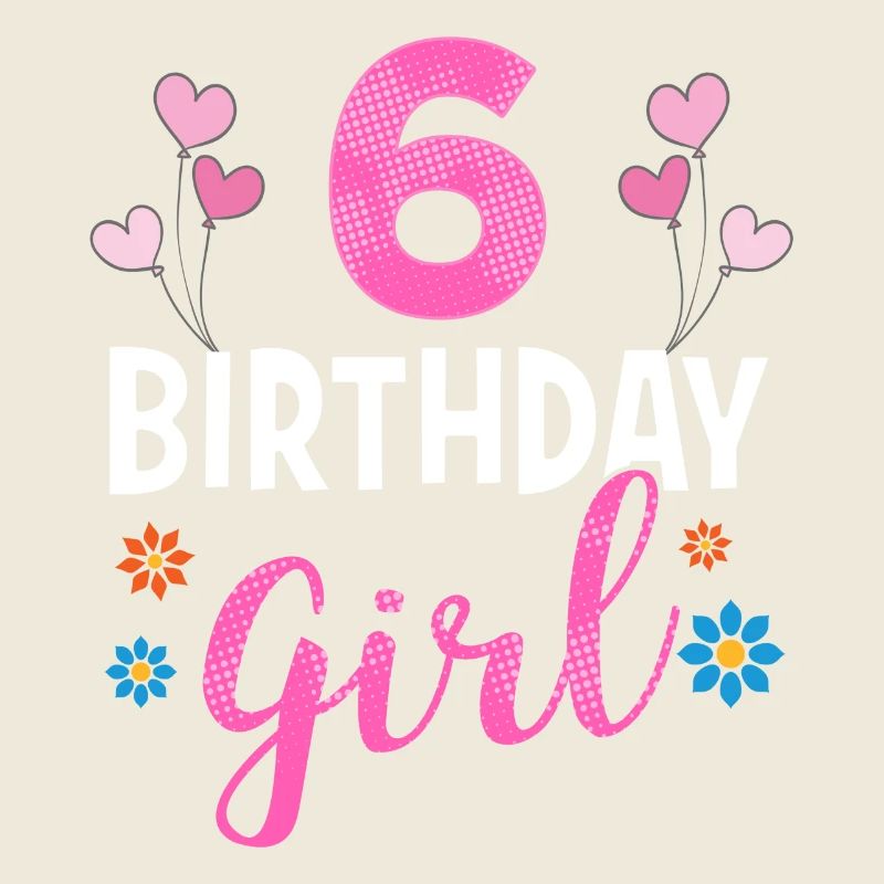 Fille d'anniversaire - 6 ans