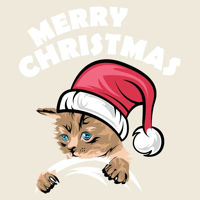 merry christmas cats symbol xmas cat comic