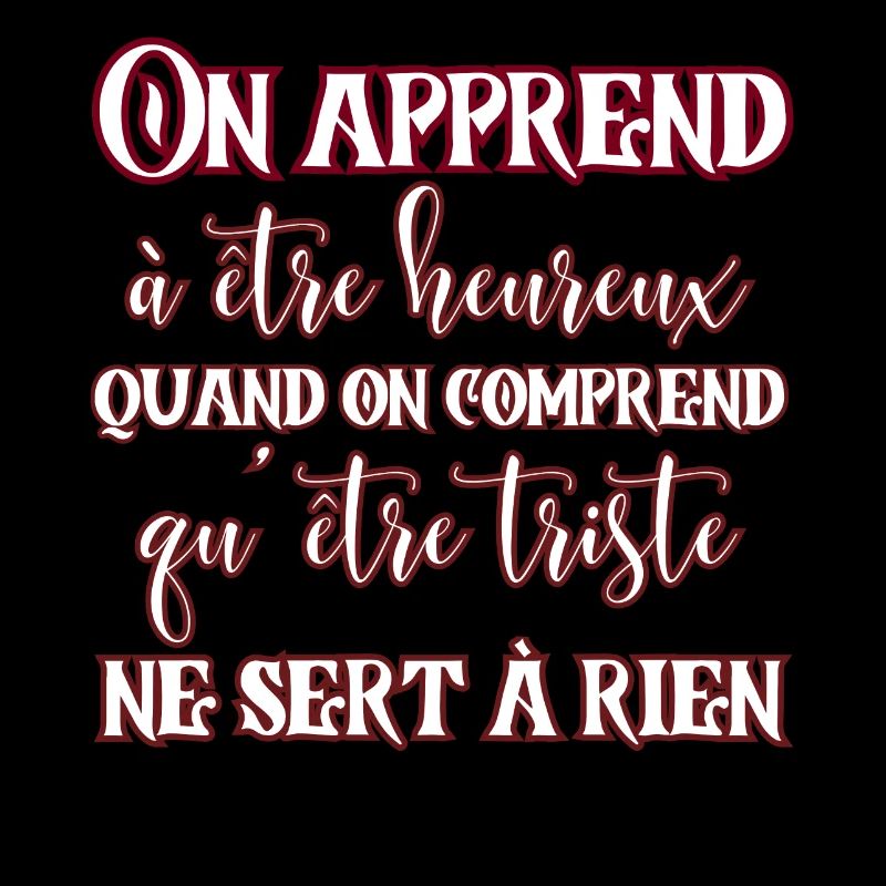 Être triste ne sert à rien