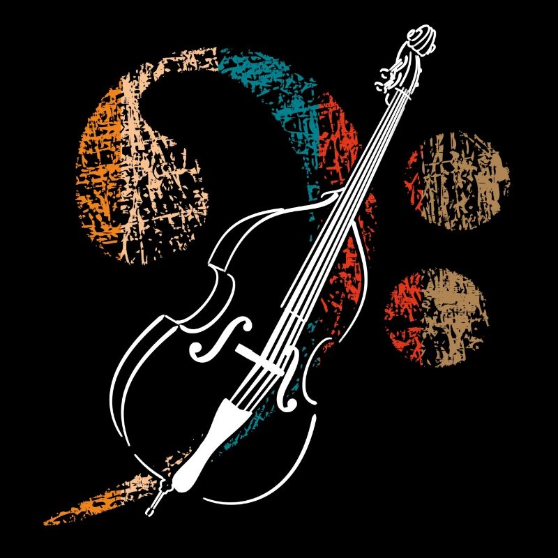 Grande clé de fa avec contrebasse