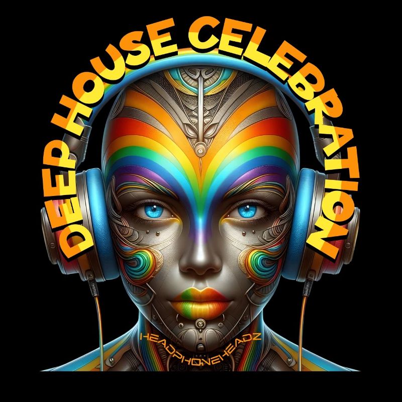 DEEP HOUSE CELEBRATION - Cool Lady with Headphones