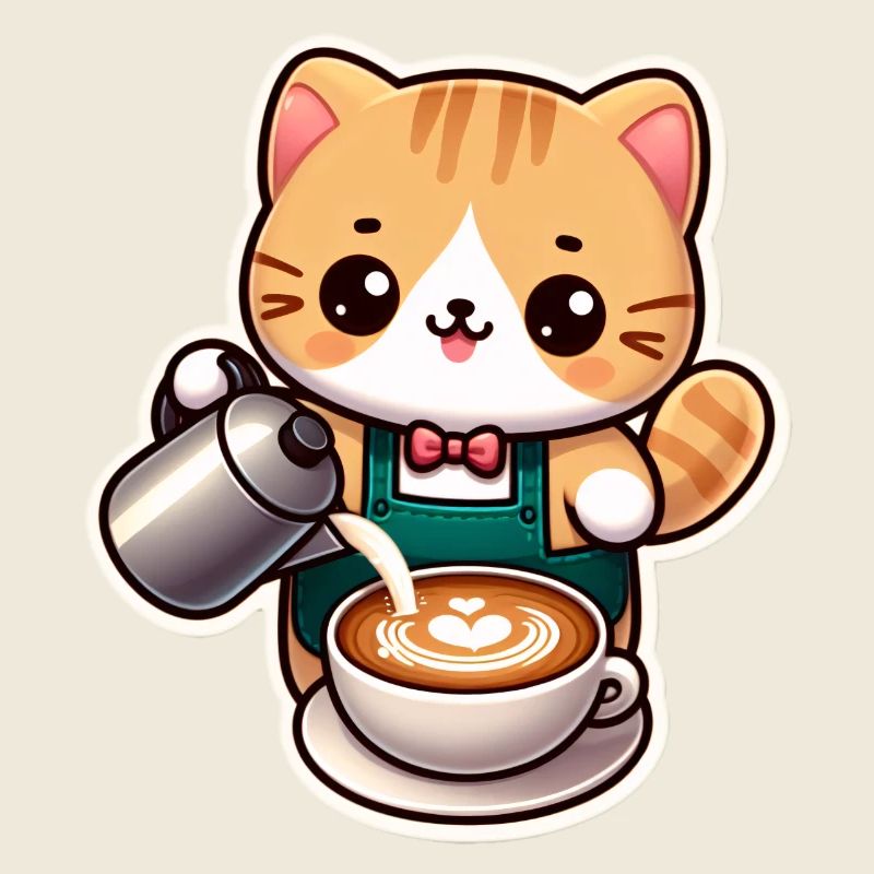 Kätzchen Barista