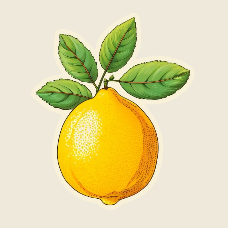 Lemon with 4 leaves