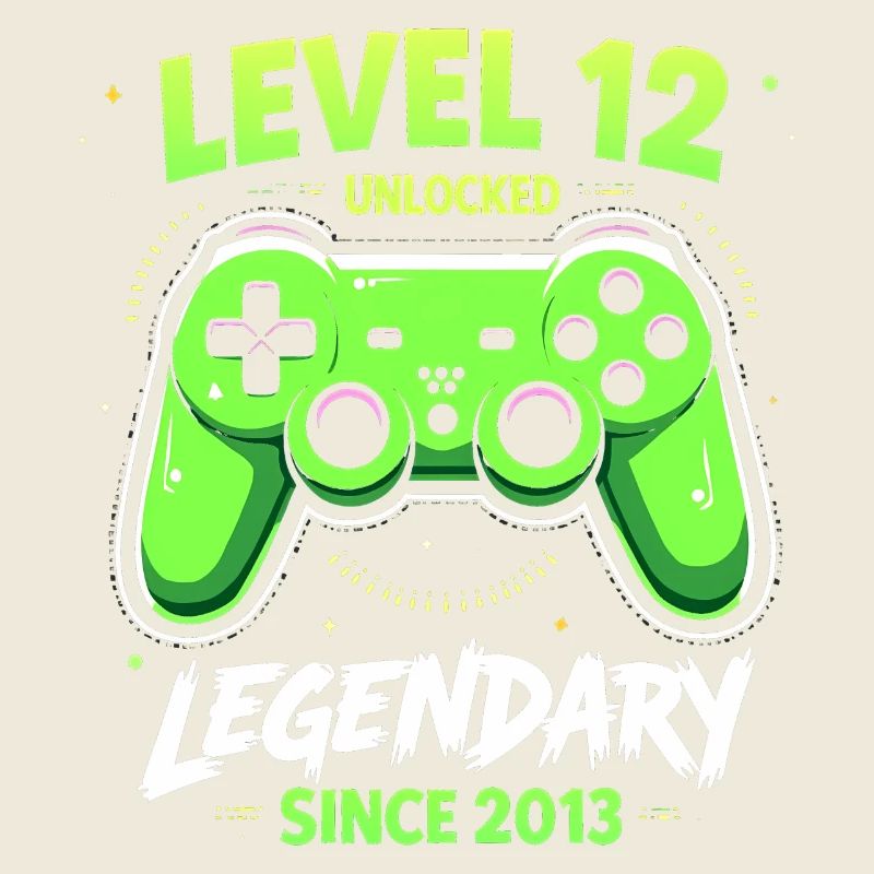 Level 12 Birthday Young Gamer Funny 2013