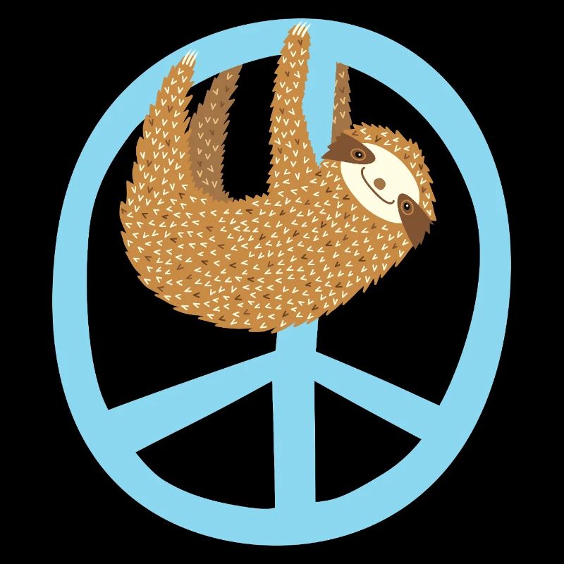 Faultier Peacezeichen