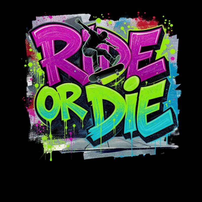 Ride or Die Skateboard Graffiti – Streetstyle