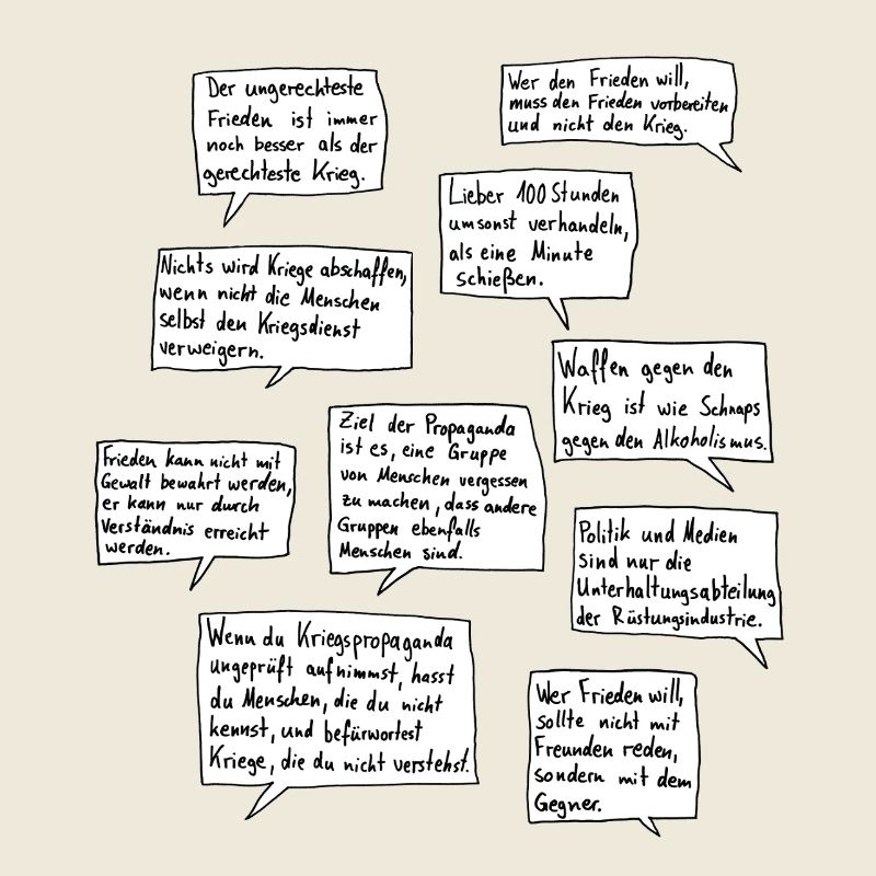 Dix citations pour la paix
