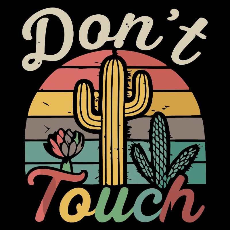 Fass Retro Cactus nicht an