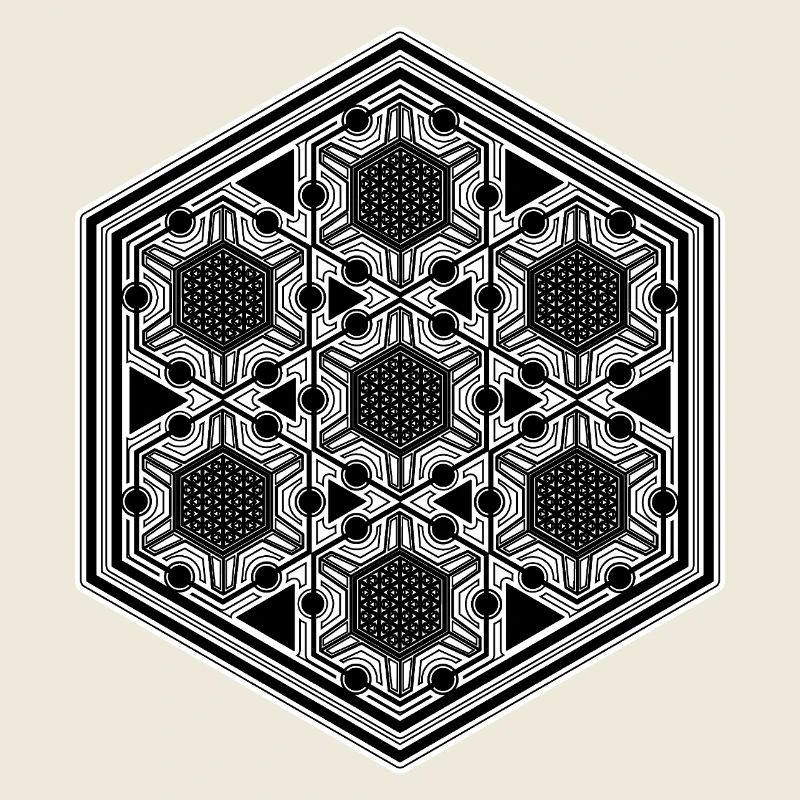 Rave Festival Psytrance Mandala Geometry Pattern