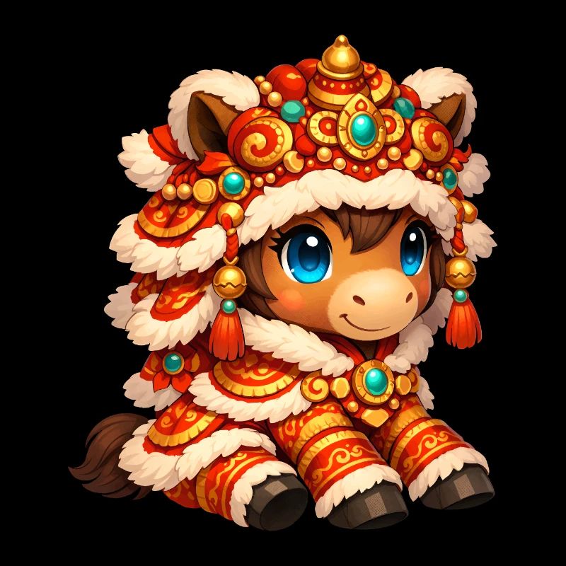 Chinesisches Neujahr Pferd 2026