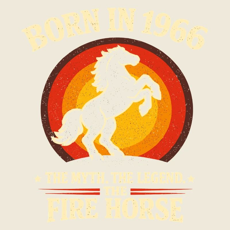 Légende 1966 Mythe du Cheval de Feu rétro